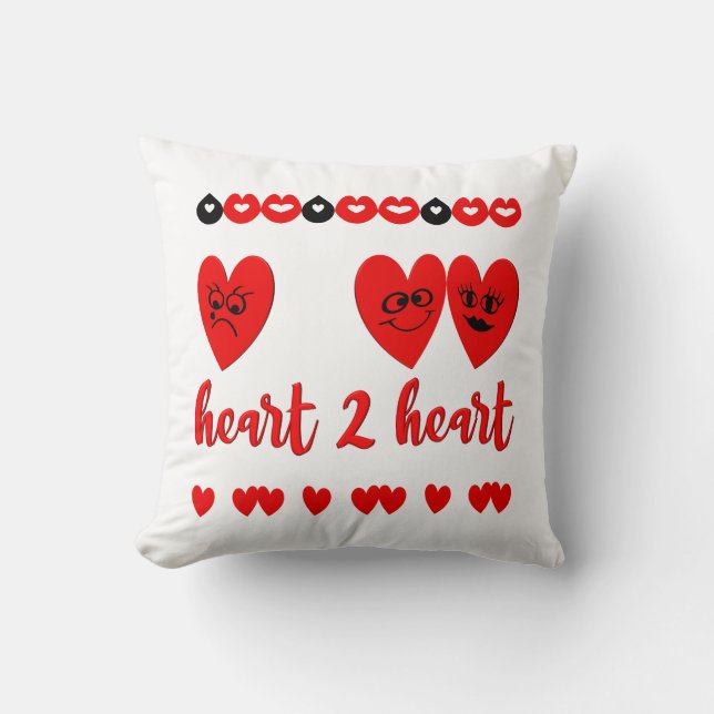 Hjärt-till-hjärta Kudde (Framsida)
