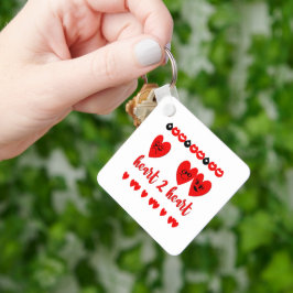 Hjärt-till-hjärta Nyckelring