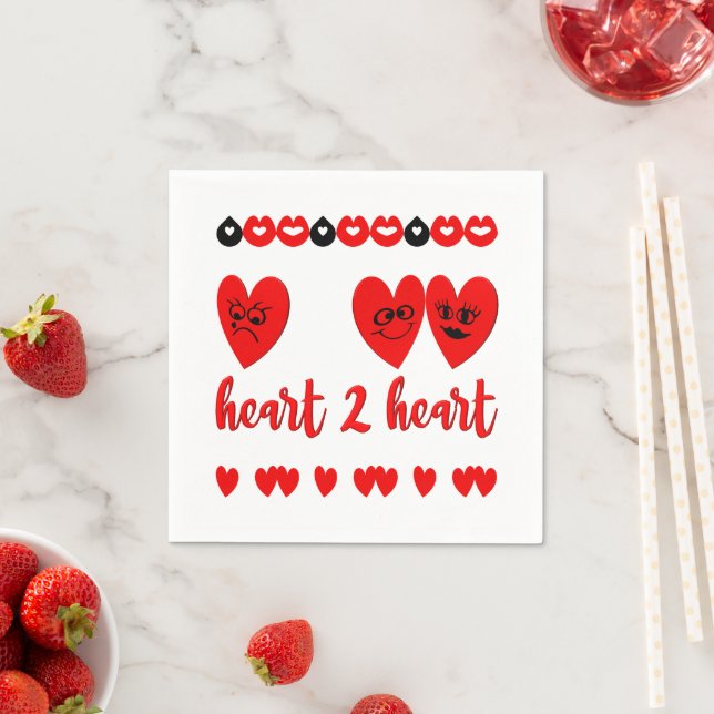 Hjärt-till-hjärta Pappersservett (Insitu)