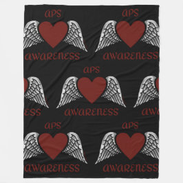 Hjärt/Vingar...APS Fleece Blanket