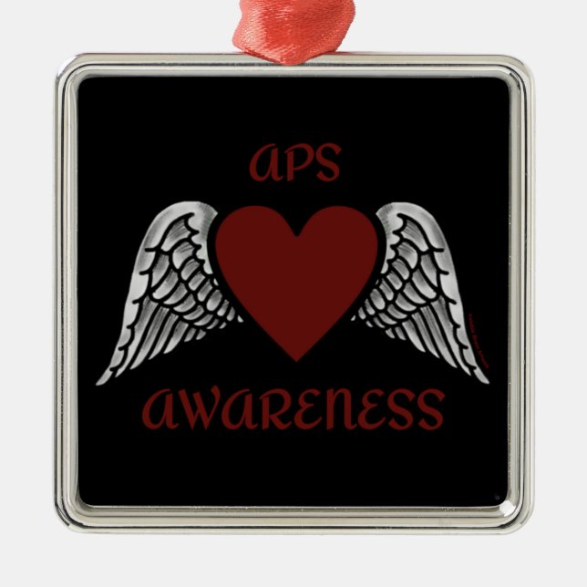 Hjärt/Vingar...APS Metall Ornament (Framsidan)