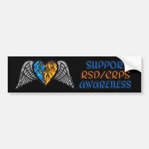 Hjärt/Vingar/brand...RSD/CRPS Bildekal