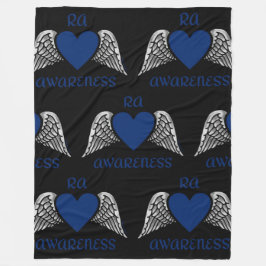 Hjärt/Vingar...RA Fleecefilt