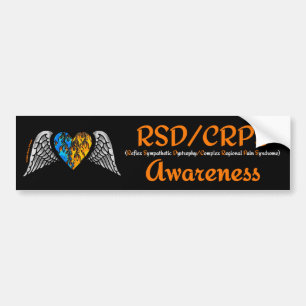 Hjärt/Vingar...RSD/CRPS Bildekal