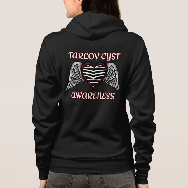 Hjärt/Vingar...Tarlov Cyst T Shirt (Baksida)