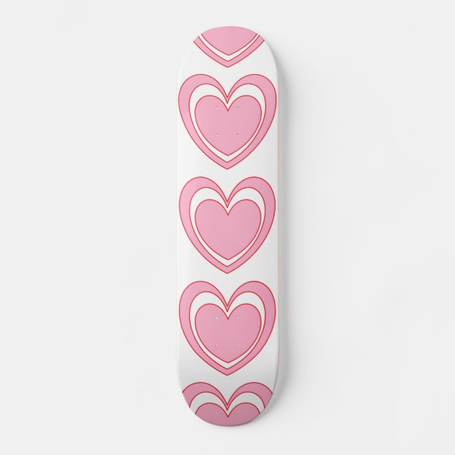 Hjärta 2 old school skateboard bräda 18 cm (Framsida)