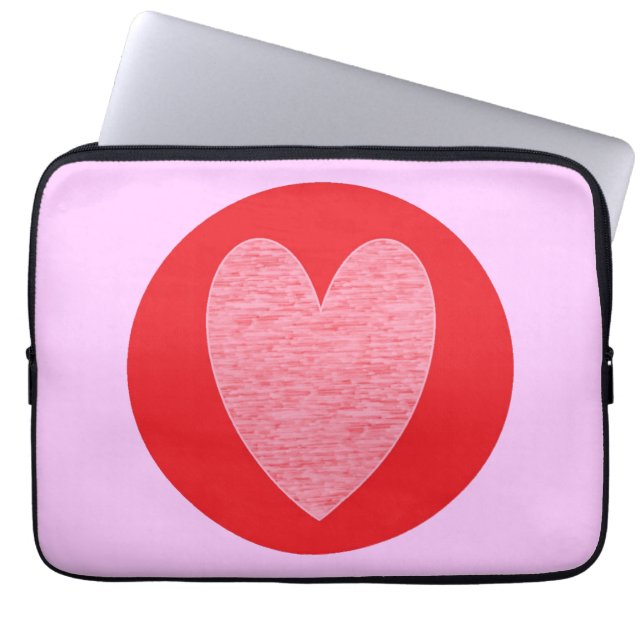 Hjärta 3 laptop sleeve (Framsidan)