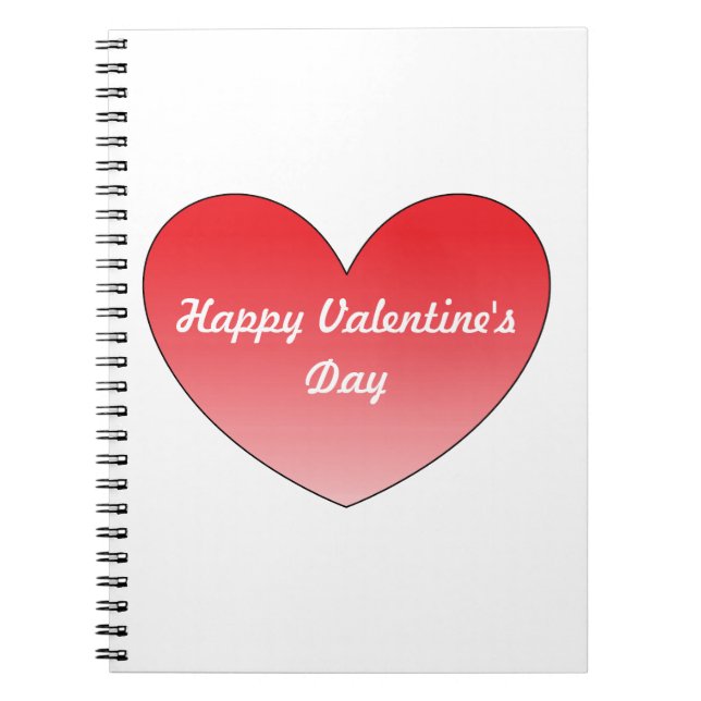 Hjärta 4 anteckningsbok med spiral (Framsidan)