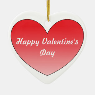 Hjärta 4 julgransprydnad keramik