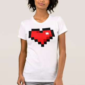 hjärta 8bit t-shirt