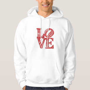Hjärta Alla Hjärtans Dag Kärlek Hjärta Hoodie