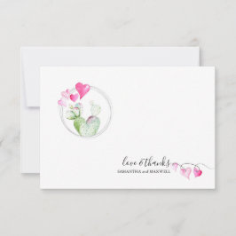 Hjärta Alla hjärtans dag Tack-kort Kaktus Anteckningskort