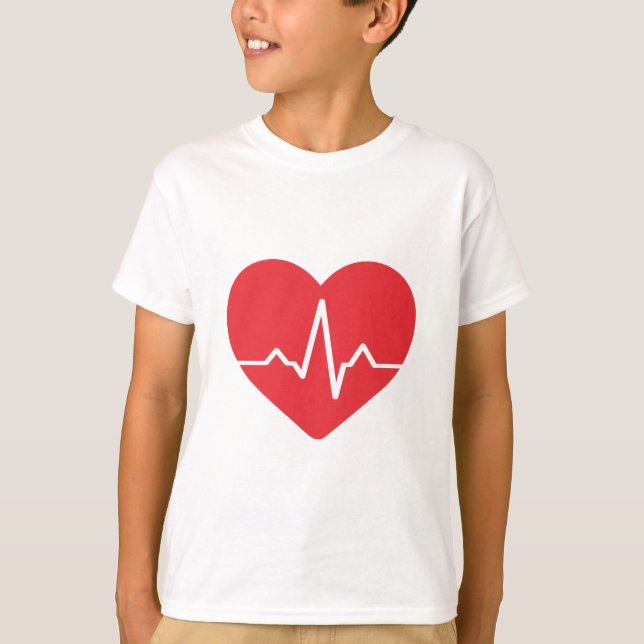 hjärta är bra t shirt (Framsida)