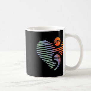 Hjärta att du inte låter självmord upphöra kaffemugg