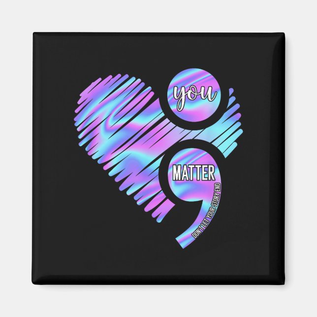 Hjärta att du inte låter självmordsförebyggande ar magnet (Framsidan)