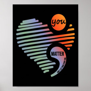 Hjärta att du problem inte låter självmord gå till poster