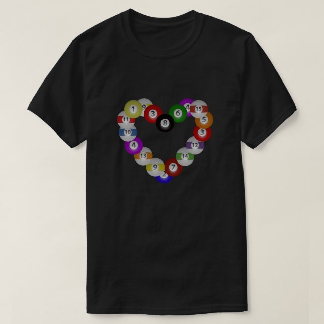 Hjärta av älskare för spelare för tee (Design framsida)