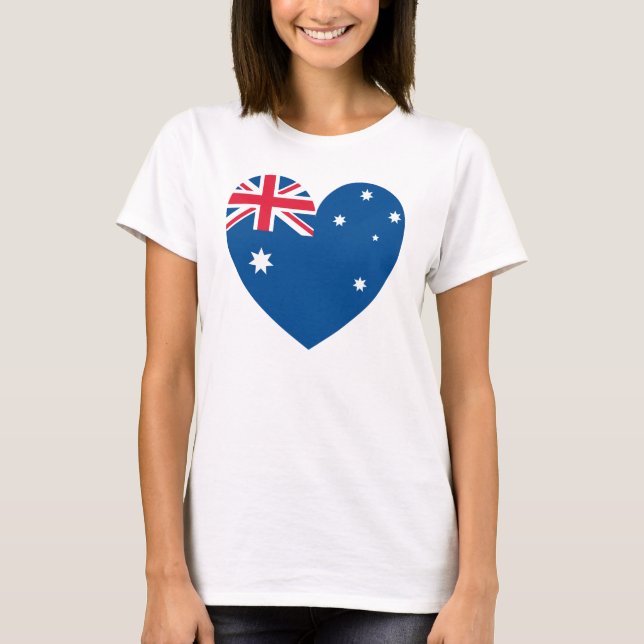 Hjärta av Australien Tee Shirt (Framsida)