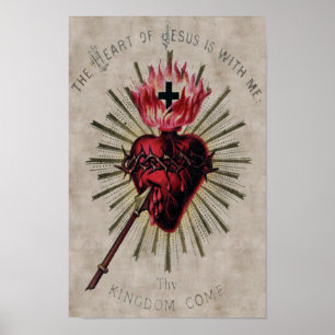 Hjärta av den Jesus affischen Poster