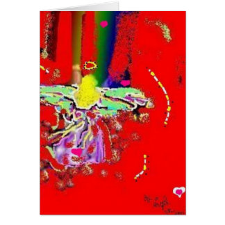 Hjärta av en ängel hälsningskort