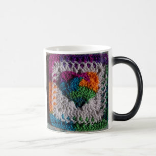 Hjärta av en Morphing mugg för Hippie