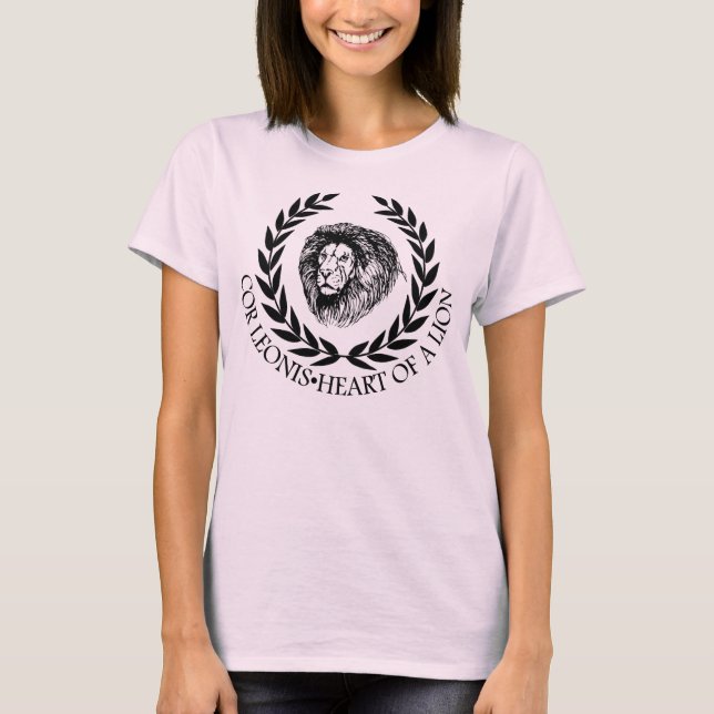 Hjärta av ett lejont t shirt (Framsida)