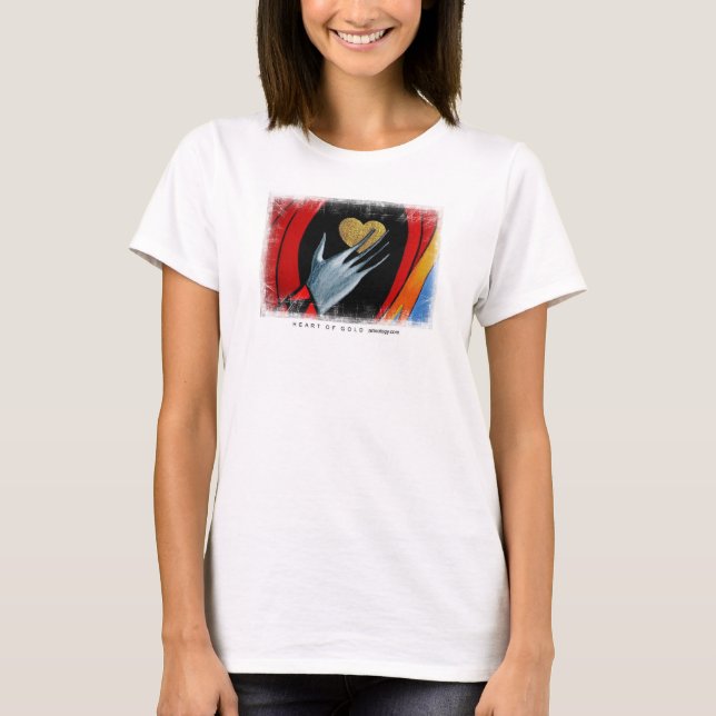 hjärta av guld t-shirt (Framsida)