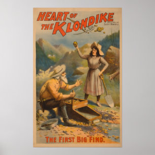 Hjärta av Klondike den guld- bryta theatren Poster
