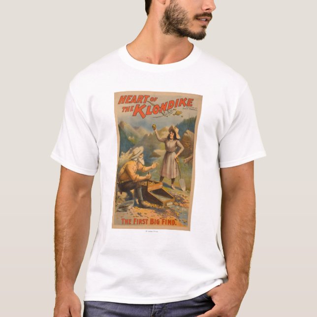 Hjärta av Klondike den guld- bryta theatren Tee Shirt (Framsida)