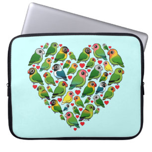 Hjärta av Lovebirds Laptop Sleeve