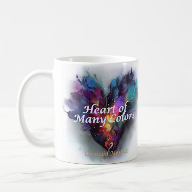 Hjärta av många färger— Corazón Mestizo Mugg (Vänster)