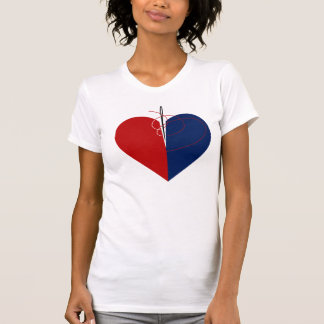 Hjärta av mode tee shirt