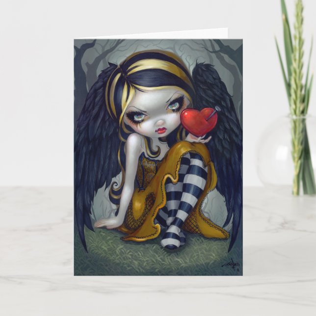 "Hjärta av nagel" hälsningkort Helgkort (Framsida)