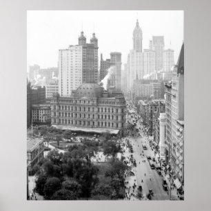 Hjärta av New York City: 1908 Poster