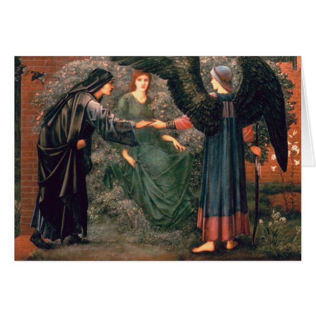 Hjärta av ron hälsningskort (Framsidan Horizontal)