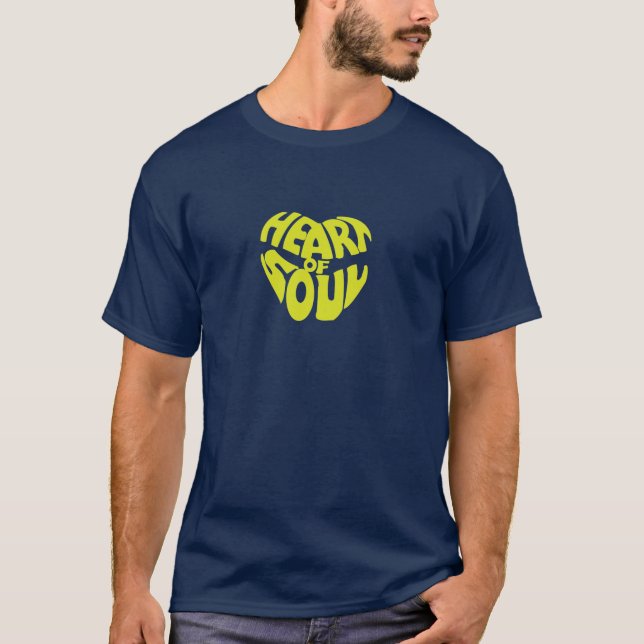 Hjärta av Soulgult Tee Shirt (Framsida)