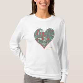 Hjärta av styrka tee shirt