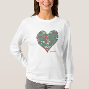 Hjärta av styrka tee shirt