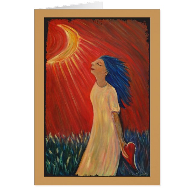 Hjärta av utopierkonstkortet OBS kort (Framsidan)