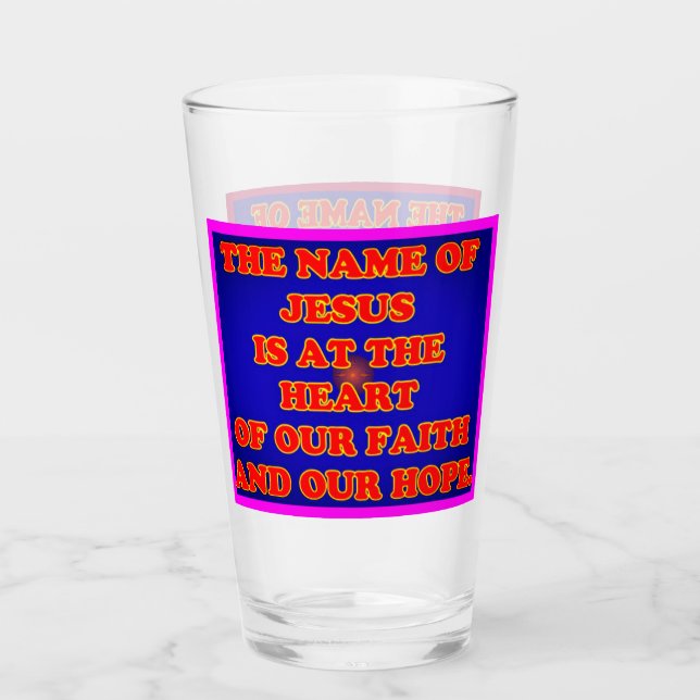 Hjärta av vårt tro och hopp: Den kända Jesus! Glaskopp (Framsida)