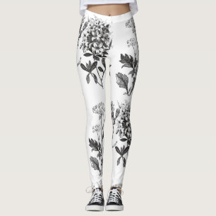 Hjärta av växt- örter skolar botanisk damasker leggings