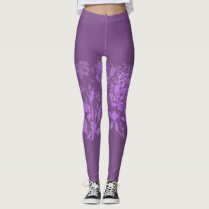 Hjärta av växt- örter skolar damasker leggings