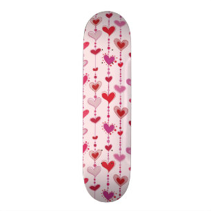 Hjärta belägger med tegel old school skateboard bräda 21,6 cm