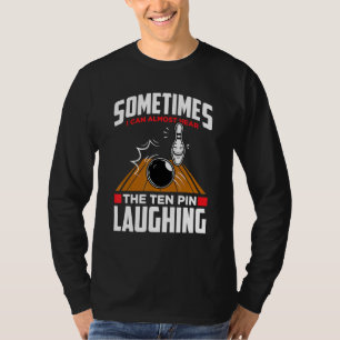 Hjärta Bowlareare och hårklappande med tio stift T Shirt