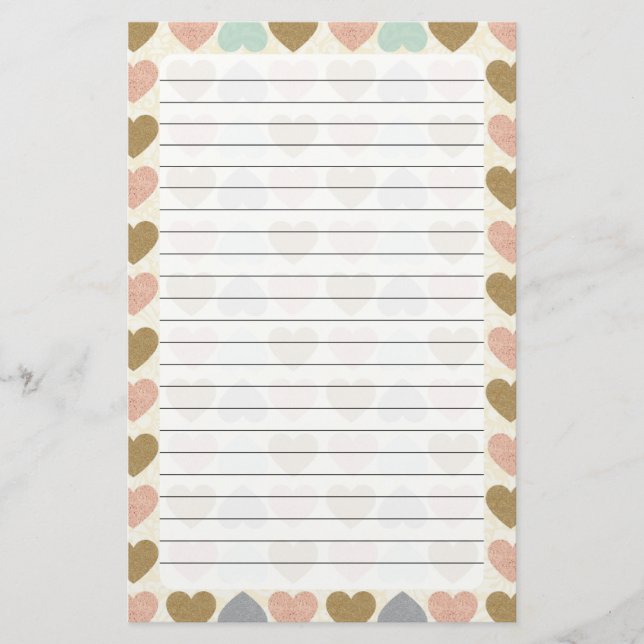 Hjärta Brevpapper (Framsida)