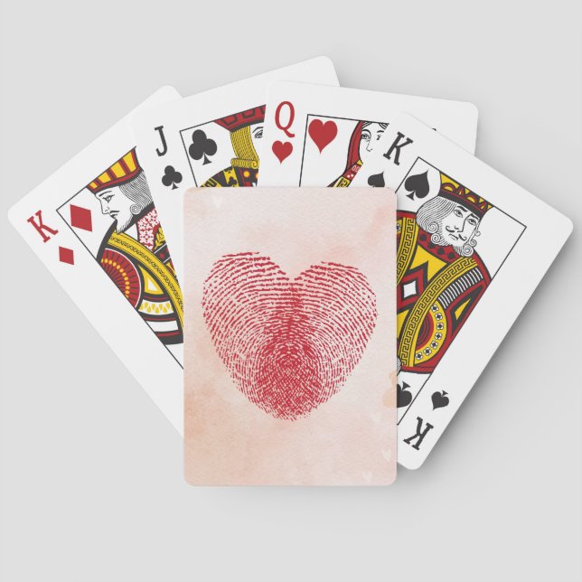 Hjärta Casinokort (Baksidan)