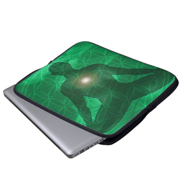 Hjärta Chakra Anahata Laptop Fodral (Framre botten)