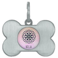 Hjärta Chakra för Mandala för *~*svartgrått rosa