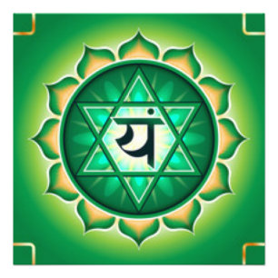 Hjärta Chakra Fototryck
