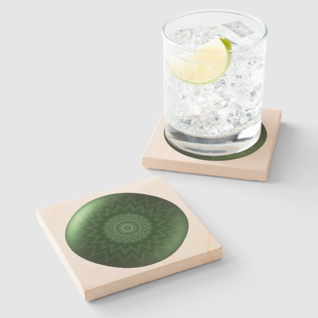 Hjärta Chakra kvadrerar stenkustfartyget Underlägg Sten (Sidan)